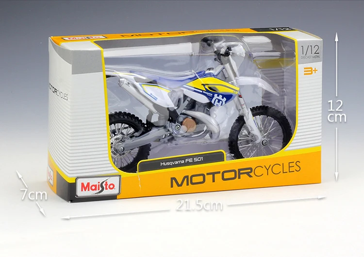 Коллекционная модель автомобиля Husqvarna FE501 Maisto спортивного гоночного мотоцикла 1/12