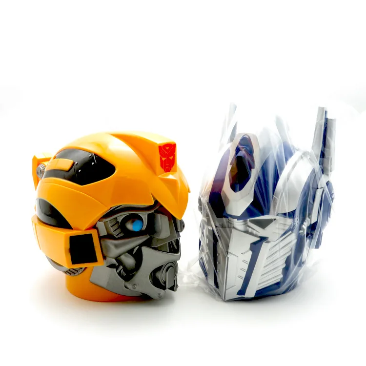 Необычная 3D кружка Optimus Prime & BumblebeeCartoon из нержавеющей стали для кофе/чая/молока
