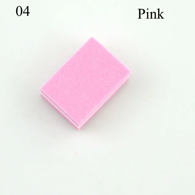 pink 20 шт./лот пилочки для ногтей шлифовальная буферная зернистость губка буферы Тип капли шлифовальный дизайн ногтей моющиеся полировальные пилочки полировальный блок - Цвет: pink