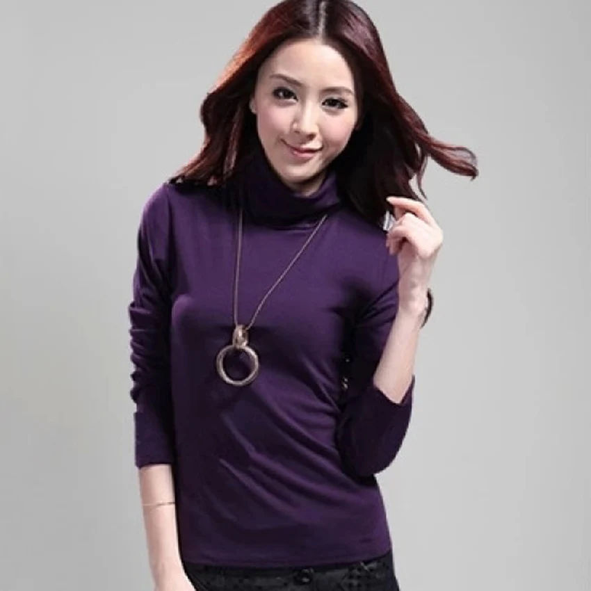 2018 Новый Модный осенне зимний женский свитер водолазка с длинным рукавом