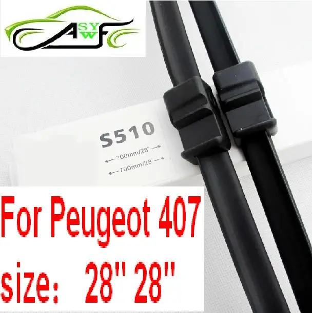 

1 пара, щетки стеклоочистителя для Peugeot 407, 28/28 дюймов