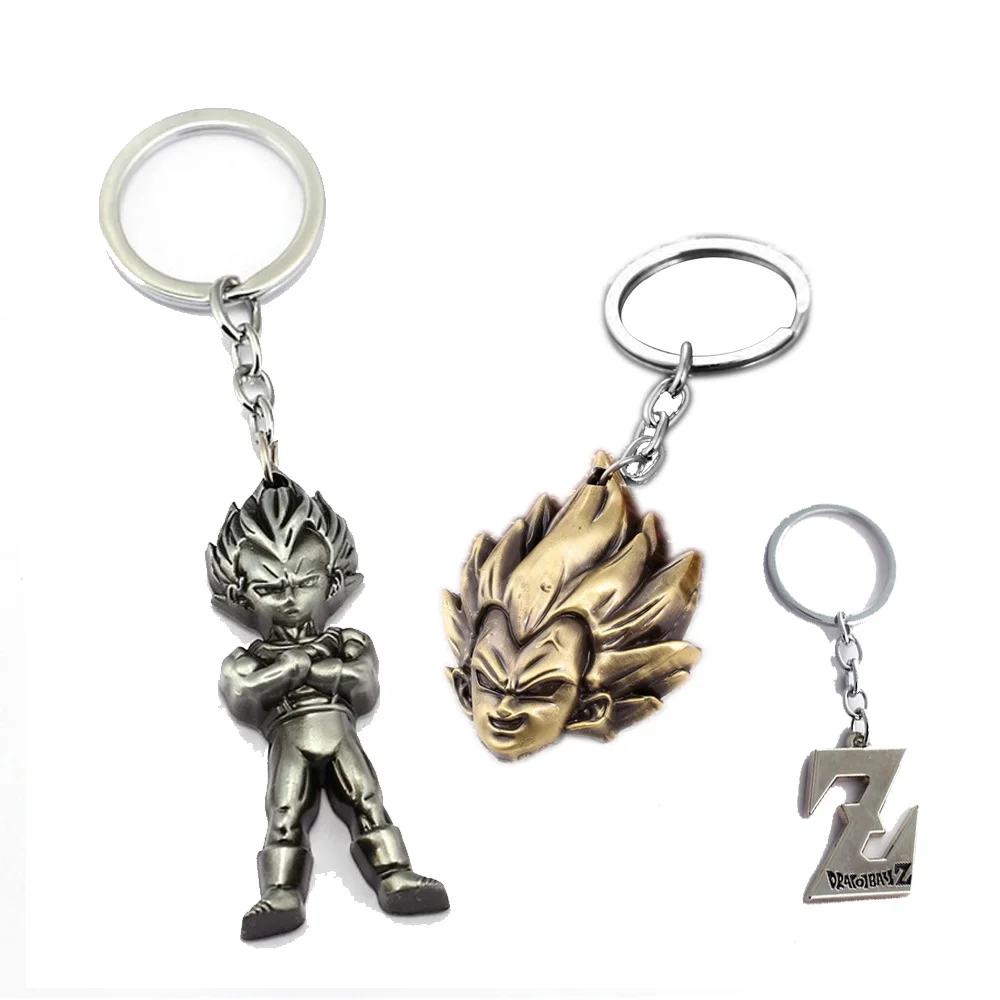Аниме брелок с надписью Dragon Ball Son Goku Vegeta trunks, брелок для ключей, металлический держатель, модный брелок для ключей в виде автомобиля, подвеска для мужчин, подарок, ювелирное изделие