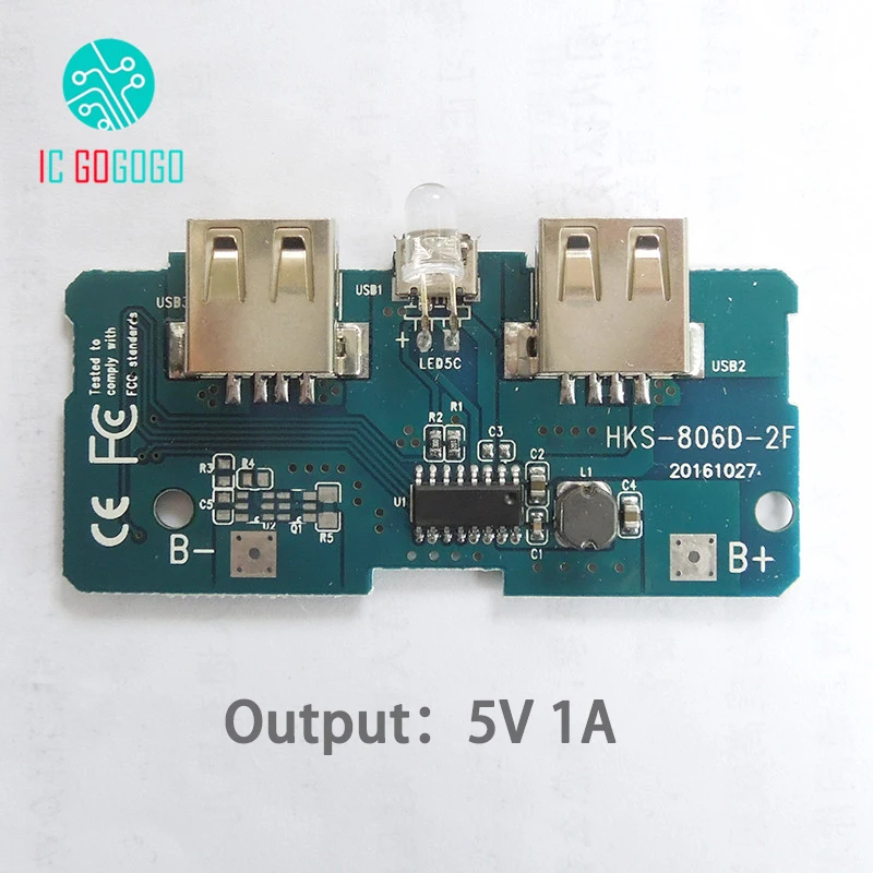 5V 2A 1A Мобильный Внешний аккумулятор DIY комплекты зарядное устройство монтажная плата зарядка Повышающий Модуль питания 6 S/4S 18650 Чехол Двойной USB
