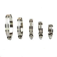 10pcslot 8 12mm high quality screw worm drive hose c clamp clip 304 stainless steel hoop pipe