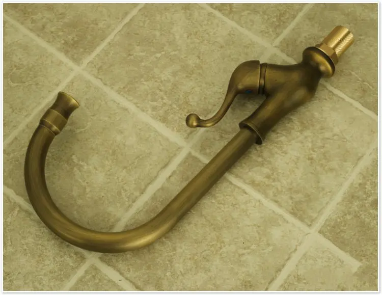 Старинный кухонный кран раковина смеситель вращающаяся для овощей из меди