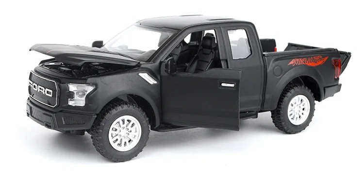 Модель автомобиля Raptor F150 из сплава Акустооптическая модель для пикапа по