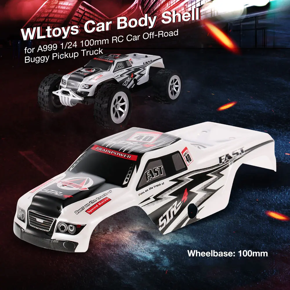 Корпус радиоуправляемого автомобиля для WLtoys A999 1/24 100 мм Big Wheel RC автомобиль