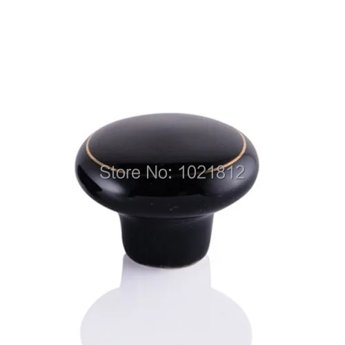 Черные керамические ручки для шкафа Шкаф гардероб комод дверные тянет Кухня