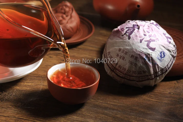 Chinese Yunnan Pu er tea 100G Premium tuocha cooked tuo ripe organic puer tea100G Wu Yi Shan Mature China Organic Puerh Tea |