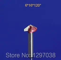

4pcs 6*16*120degree 3D Bit Router V type cutter woodworking trimming knife edge chamfering tools cnc engraving machine cutter