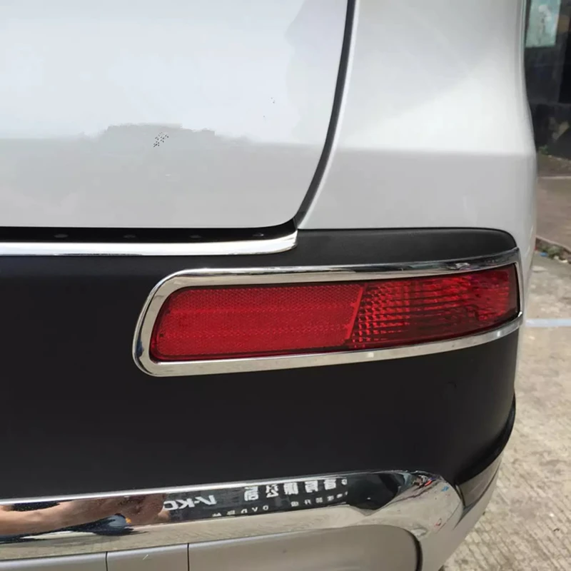 

2PCS Car-styling ABS chrome rear fog lamp cover FOR KIA KX3 2015 FREE SHIPPING auto fog light trim plastic plating cover sticker