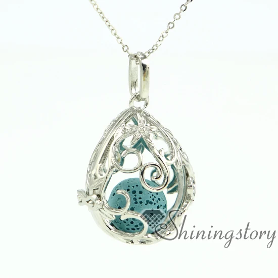 Teardrop ажурные ювелирные изделия из эфирного масла оптом диффузор ожерелье