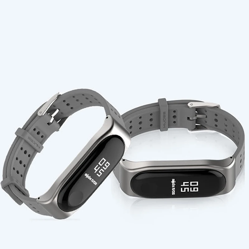 Спортивный силиконовый ремешок Miband 3 цветной для miband сменный Браслет аксессуары