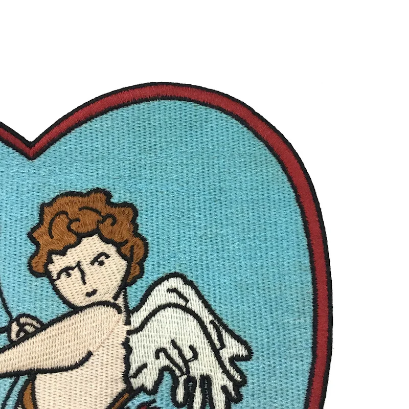 1 шт. хлопковые нашивки с вышивкой Ангел в сердце | Дом и сад