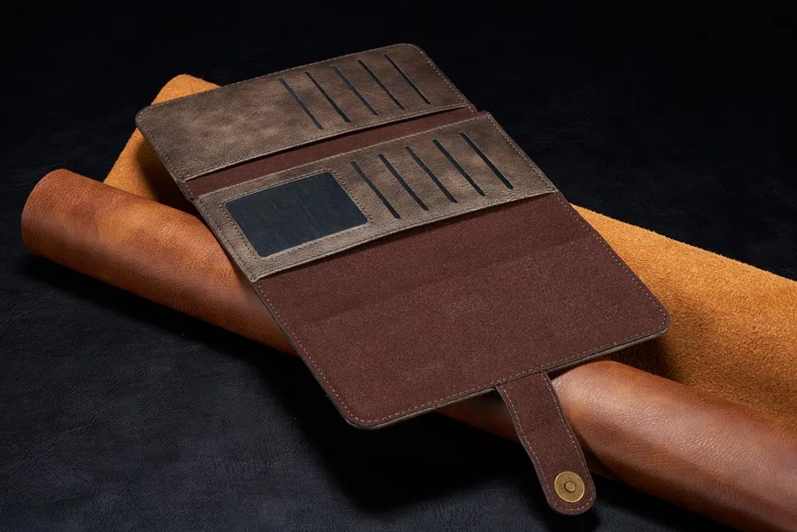 Кожаный Чехол-Кошелек со съемной задней крышкой для Samsung Galaxy S8 S9 S10 Plus Note 8 9 10