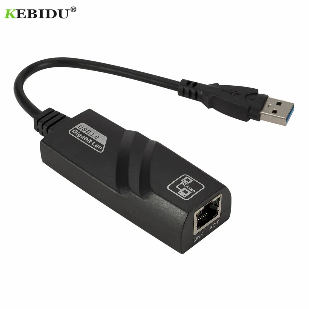 Прямая поставка проводной сетевой адаптер USB 3 0 для Gigabit Ethernet RJ45 LAN (10/100/1000) Мбит/с