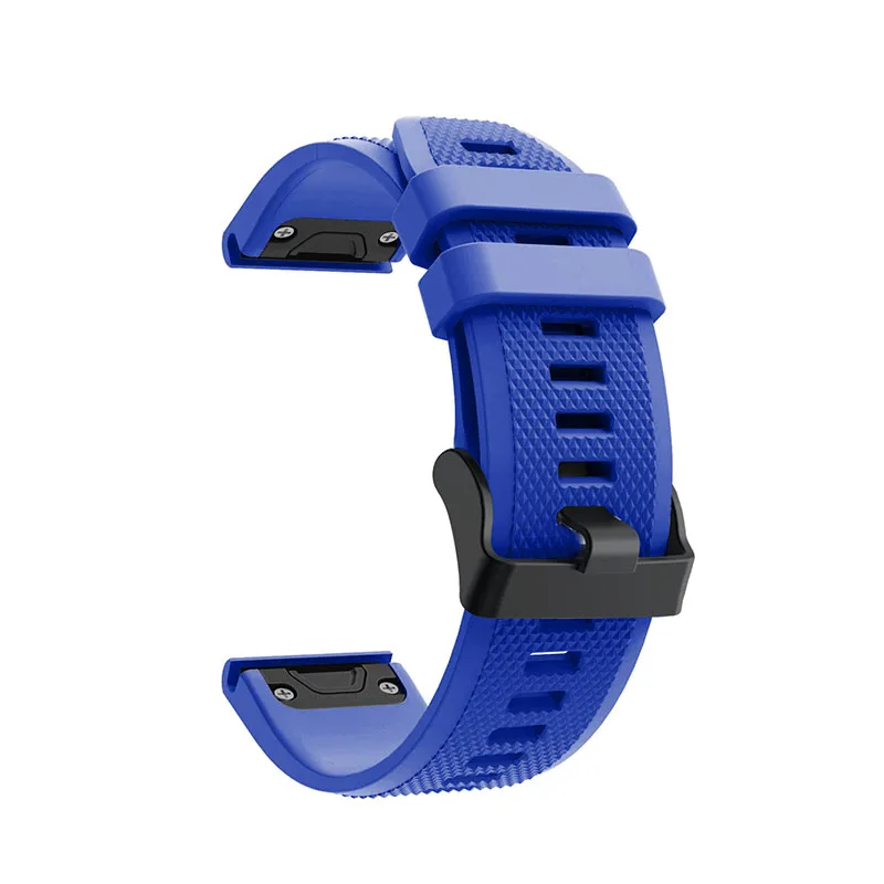Pin blue Ремешок для часов Quick Release наручный ремешок для часов Garmin Fenix 5 forerunner 935 gps ремешок для часов Модный спортивный силиконовый браслет - Цвет: Pin blue
