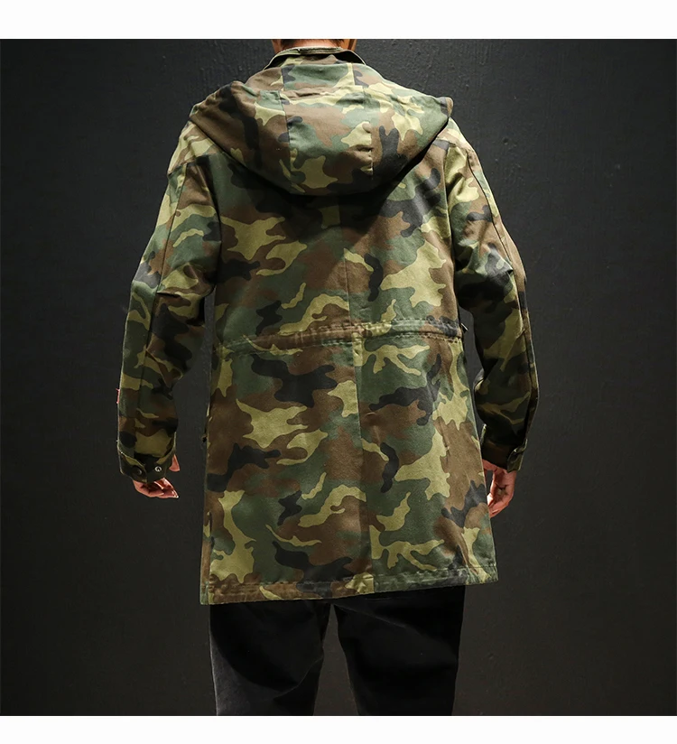 5XL-M Осенняя мужская куртка, модная Свободная куртка размера плюс с капюшоном, Мужская Высококачественная длинная Повседневная ветровка, мужская одежда
