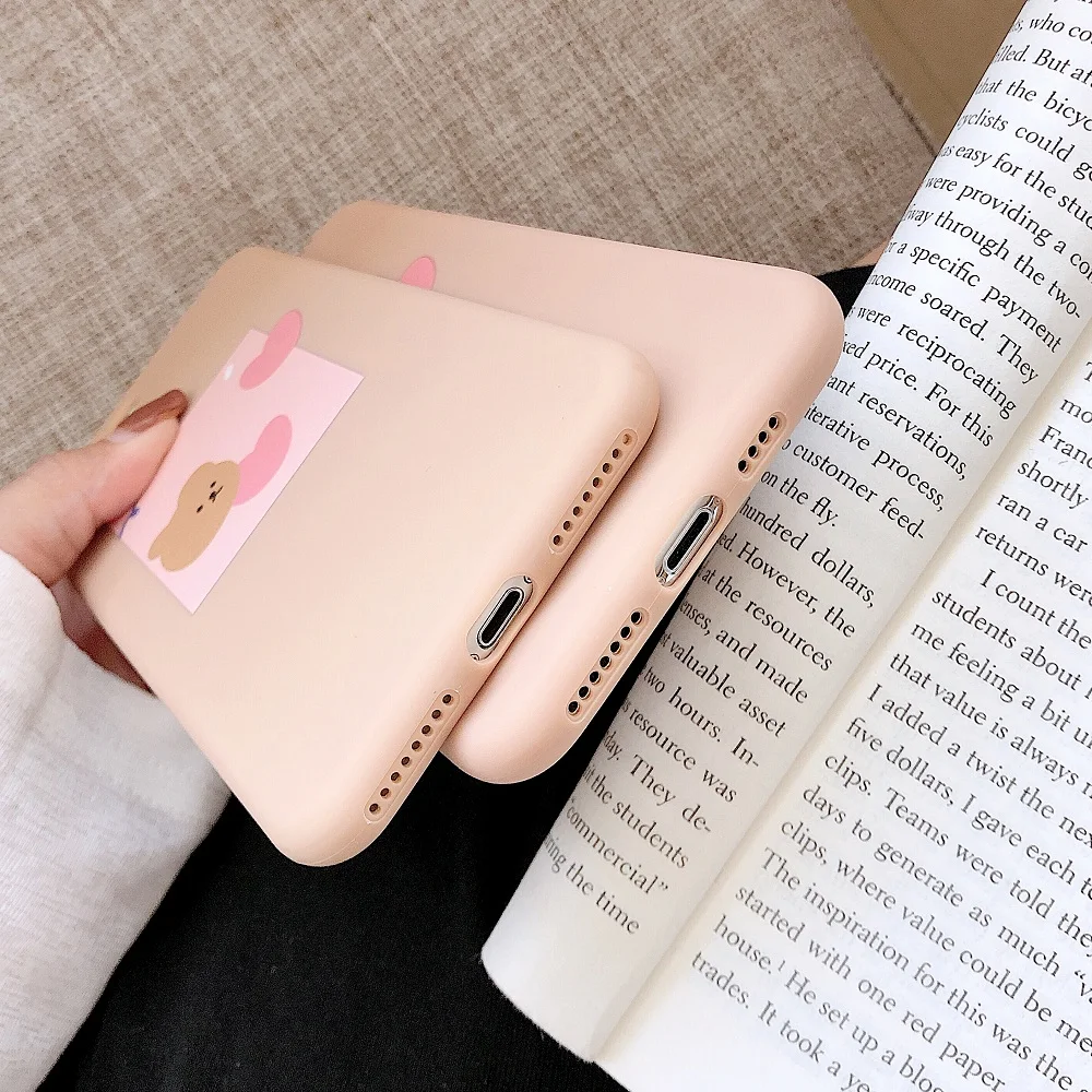Милый чехол для пары с животными iphone 7 8 X XS Max XR 6 6S Plus мягкий TPU защита экрана