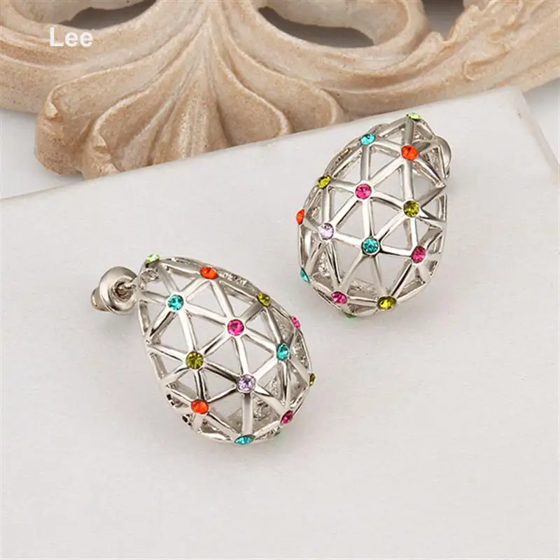 E834 Euro style stud earrings for woman modern jewelry magnetic hollow-out earring pendientes | Украшения и аксессуары