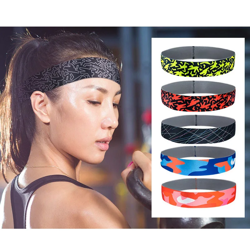 Sweatband глава обувь для мужчин и женщин оголовье ленты волос эластичный Футбол Йога