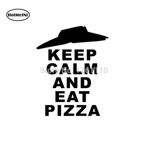 HotMeiNi Забавный KEEP CALM and EAT PIZZA HUT автомобиль грузовик ноутбук виниловая наклейка на