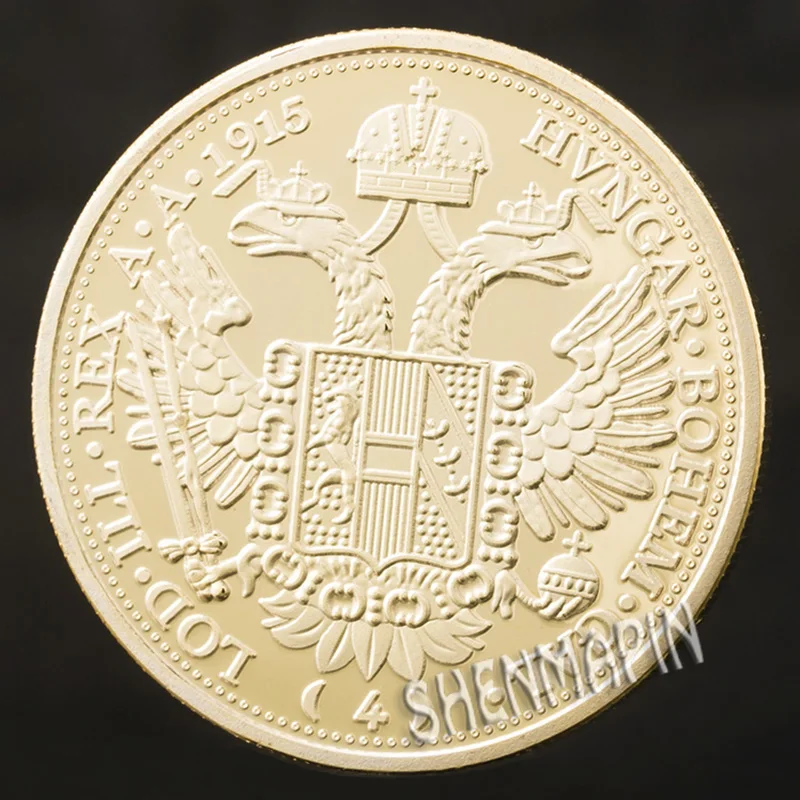 1915 австралийско-Венгерская империя король Франсис Джозеф 999 Золотая монета Франк. IOS. I. D. G. Avstriae Imperator Австрия коллекционные монеты