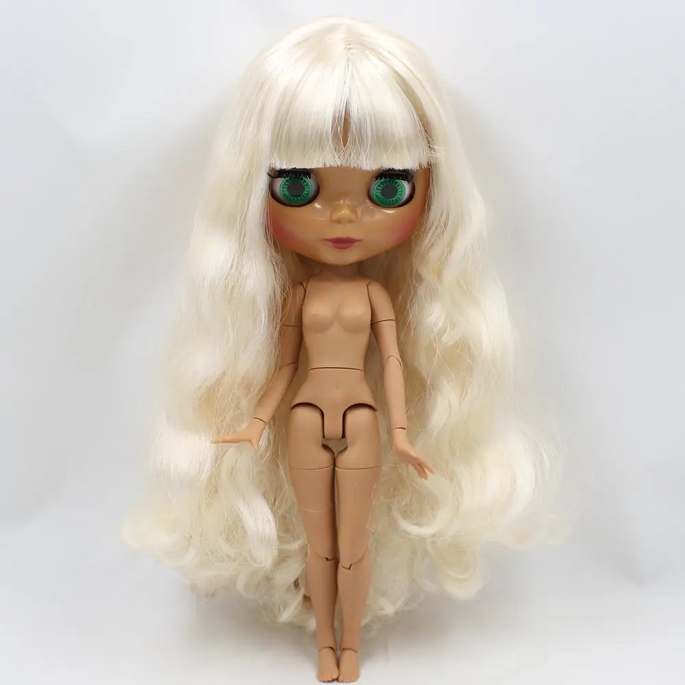 ICY Nude Factory Blyth Doll Serires № 6025 светильник золотые волосы суставы тела шоколадная кожа с большой грудью 1/6 BJD - Цвет: like the picture