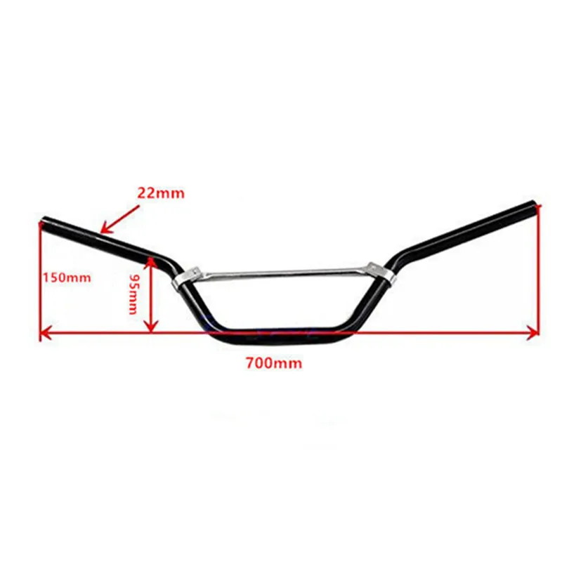 Universal 7/8&quot 22mm Handlebar Handle Fat Bars Motorcycle Dirt bike For Honda CB450 CBR125R CR500R Kawasaki Suzuki Yamaha|Руль