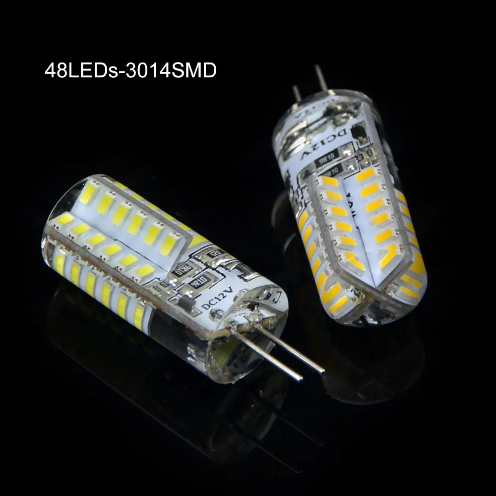 10 шт. светодиодный светильник G4 Mini 2835 3014 SMD 24/48 s 12 В постоянного/переменного тока