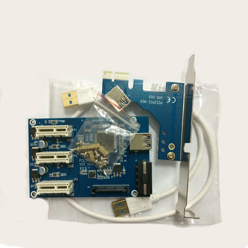 Pci-e Экспресс 1X 3 Порты и разъёмы Riser Card Mini-ITX к внешним pci-e адаптер слот pcie множитель