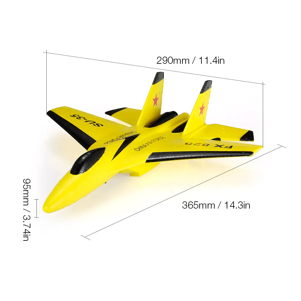 FX-820 2 4G 2CH пульт дистанционного управления SU-35 планер 290 мм размах крыльев EPP микро