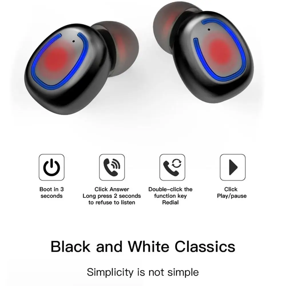 XI11 наушники вкладыши TWS True Беспроводной Bluetooth 5 0 бренд с зарядным устройством для