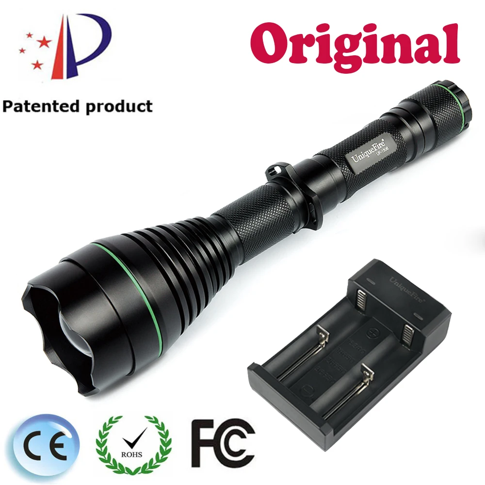 UniqueFire охотничий фонарик UF 1508 T50 IR 940nm невидимый свет Факел + Chrager комплект для