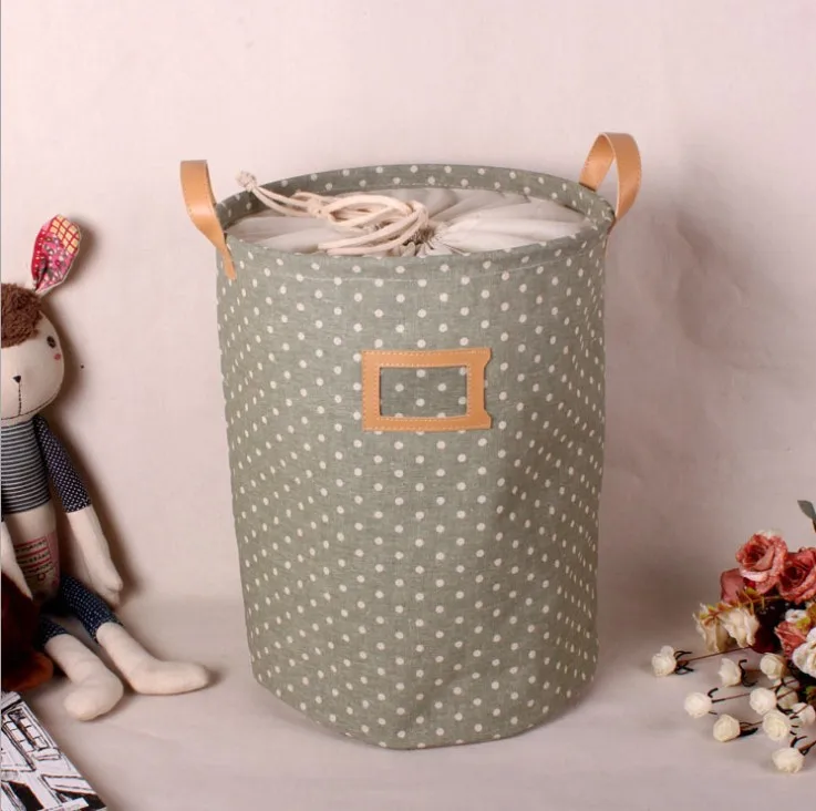 Zakka корзина для хранения пасторальная точка луч порт розовый коричневый зеленый