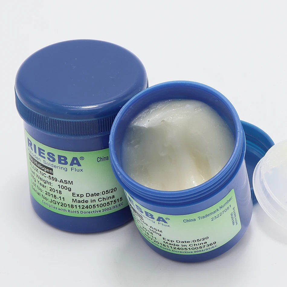 RIESBA NC-559-ASM молочно-белая паяльная паста BGA Паяльные аппараты 100 г молочно-белая