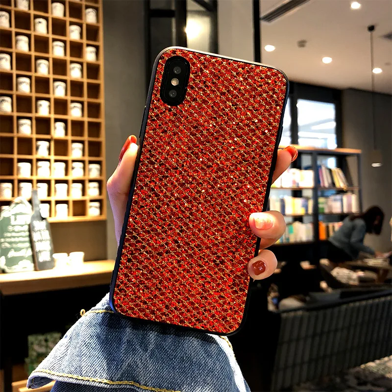 Огонь Bling силиконовый чехол для телефона iphone 7 Чехол X 6 S 8 Plus чехлы Модные