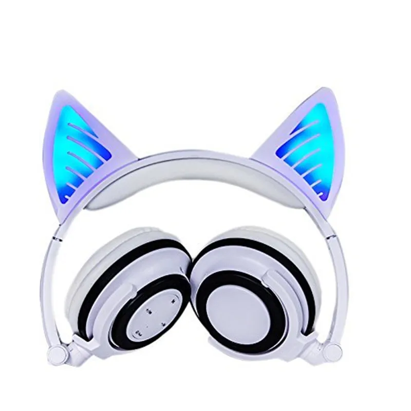 Ihens5 кошачьи наушники Беспроводная Bluetooth игровая гарнитура со светящимся
