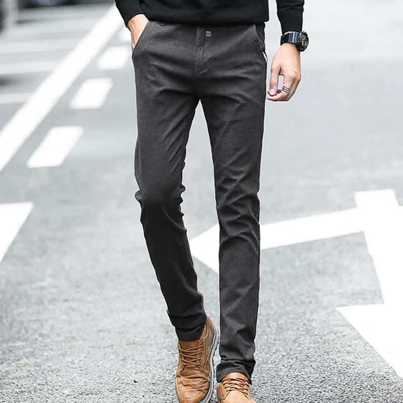 Осень-зима; в повседневном стиле брюки мужские s Slim Fit плюс размер мужские модные спортивные брюки высокого качества спортивные брюки брендовая одежда для мужчин