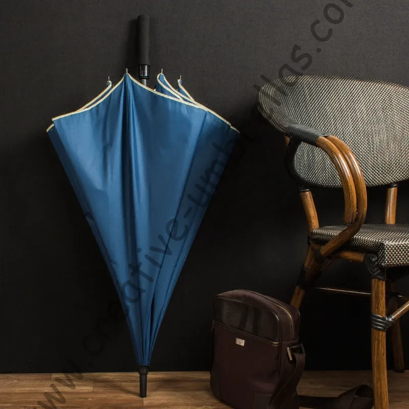 132cm diameter 3 persons auto open fiberglass windproof canopy anti-thunder outdoor sport golf umbrella commercial parasol | Дом и сад