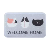 cartoon creative kitten carpet bedroom home floor doormat household items decorative mat