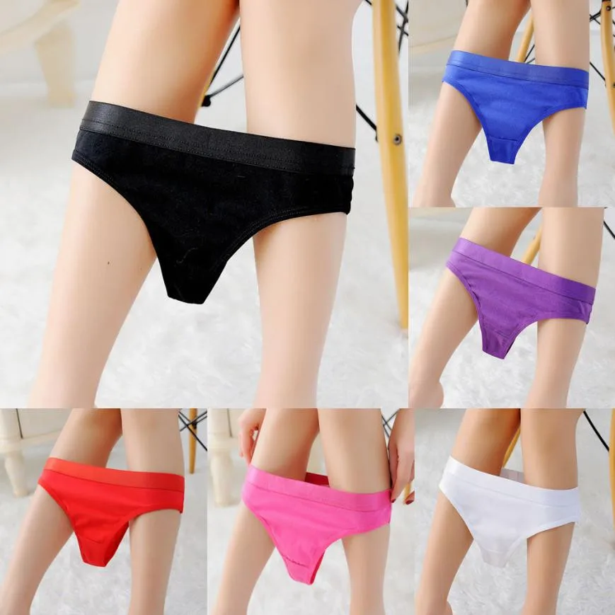 Прямая поставка Новое поступление 2019 однотонные женские трусики стринги нижнее