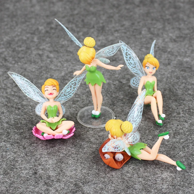 4 шт./лот фигурки принцессы игрушки Tinkerbell Сказочный эльф набор для детей подарки