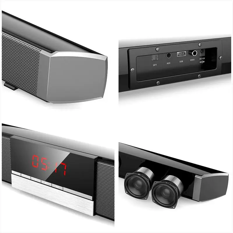 40 Вт HIFI ТВ Саундбар стерео динамик бас звуковая панель Bluetooth домашний кинотеатр
