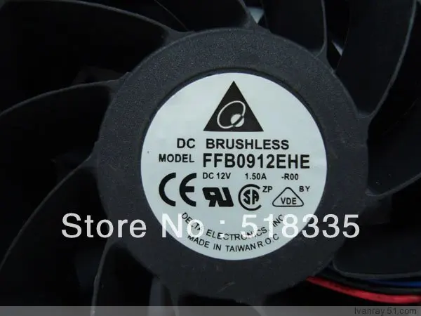 Оригинальный вентилятор охлаждения для delta FFB0912EHE 92*92*38 мм 12В 1.50A с осевым