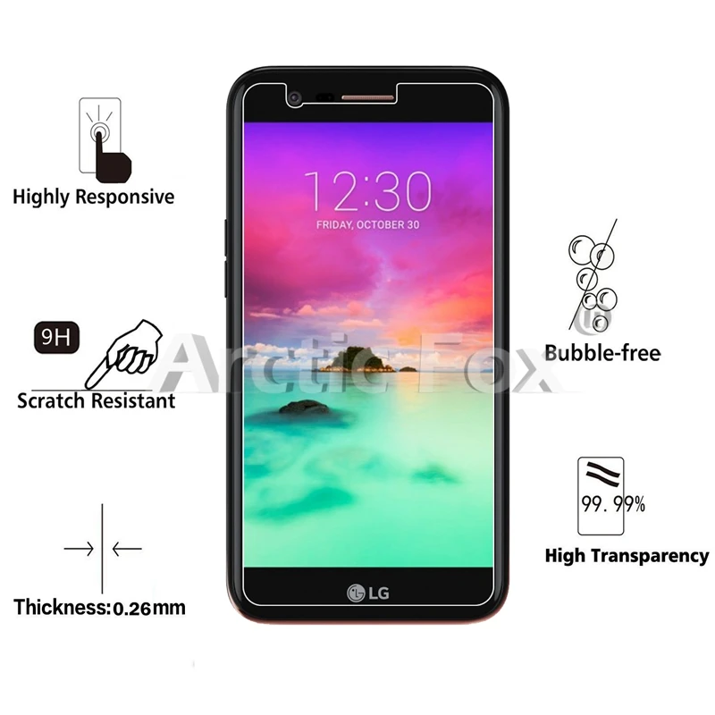 2.5D 0 26 мм 9H Премиум Закаленное стекло для LG K3 K4 K7 K8 K10 2017 версия защитная пленка |