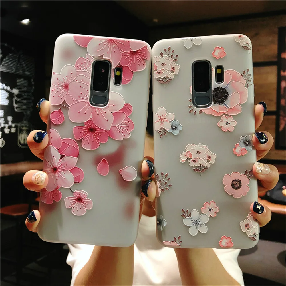 Прозрачный мягкий силиконовый чехол ТПУ для samsung Galaxy S8 Plus Модный цветочный