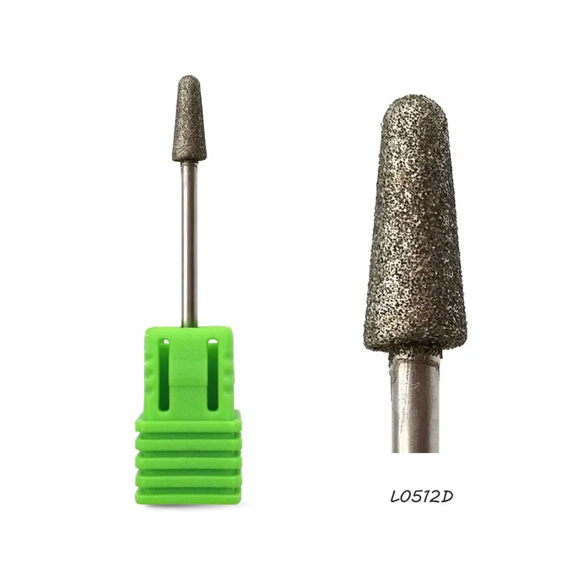 L0512D HYTOOS 25 типов алмазное сверло для ногтей 3/3" роторные кусачки для кутикулы, маникюрные фрезы, аксессуары, инструменты для дизайна ногтей, фрезы - Цвет: L0512D