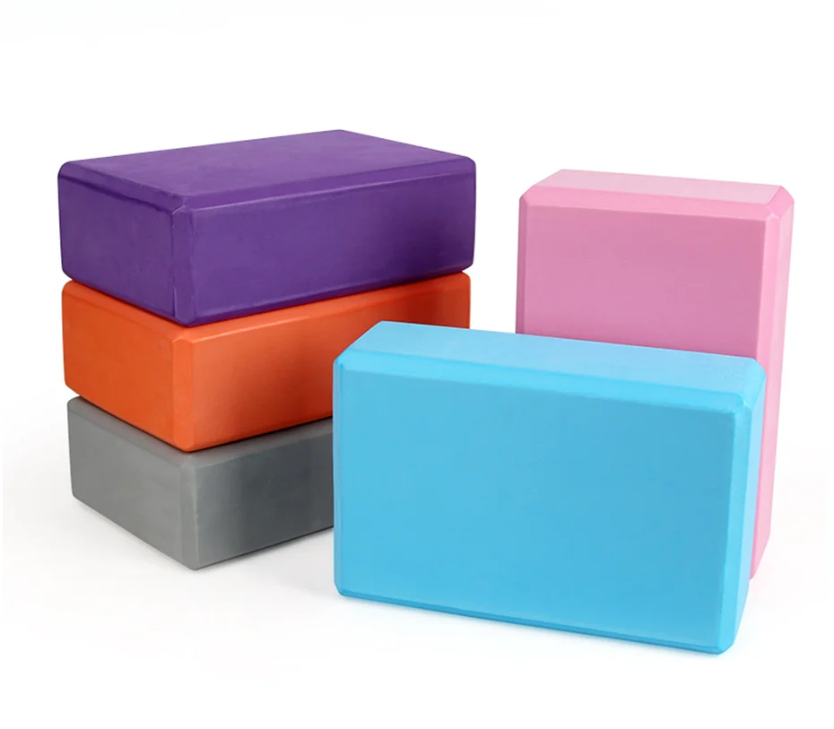 9 Colors Pilates EVA Yoga Block Brick Sports Exercise Gym Foam Workout Stretching Aid Body Shaping Health Training for women
