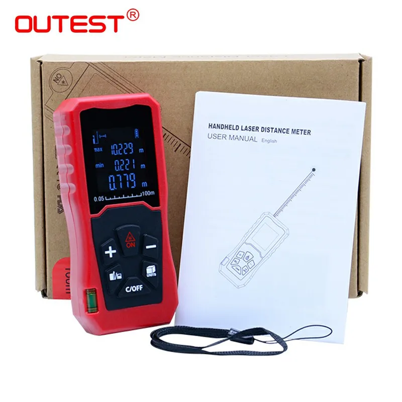 

OUTEST 40m 60M 100M laser rangefinder digital laser distance meter laser Roulette ruler trena tape measure range finder tools
